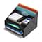 Mind Reader Desktop Organizer, Vertical File Holder, Paper Trays, Office, Plastic, Black